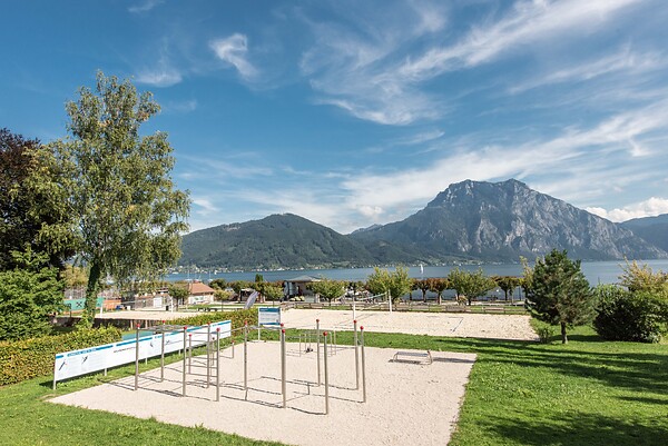 Beachvolleyballfeld am Traunsee