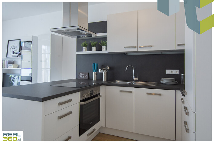 Hochwertige Küche in allen Wohnungen (Foto: Musterwohnung)